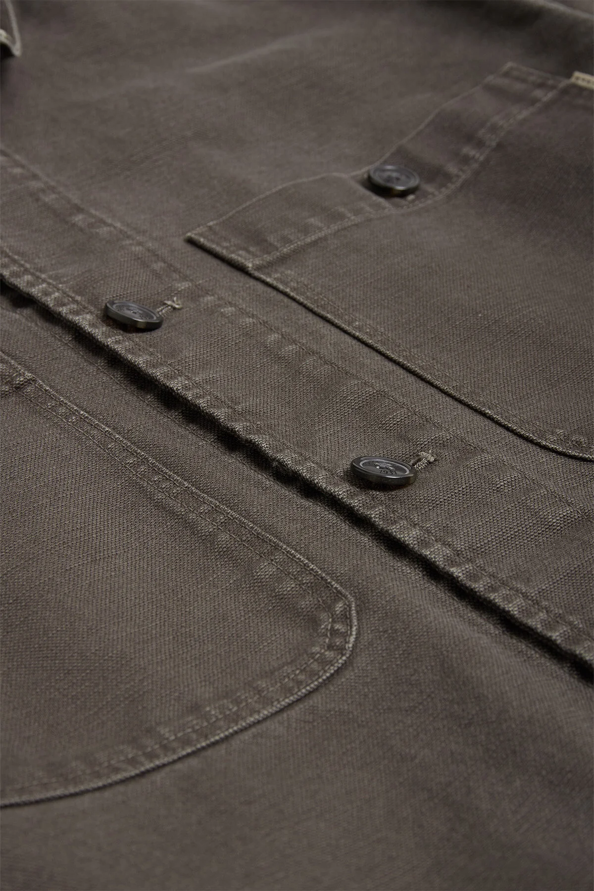 Canvas Garment Dyed Overshirt - Image 7