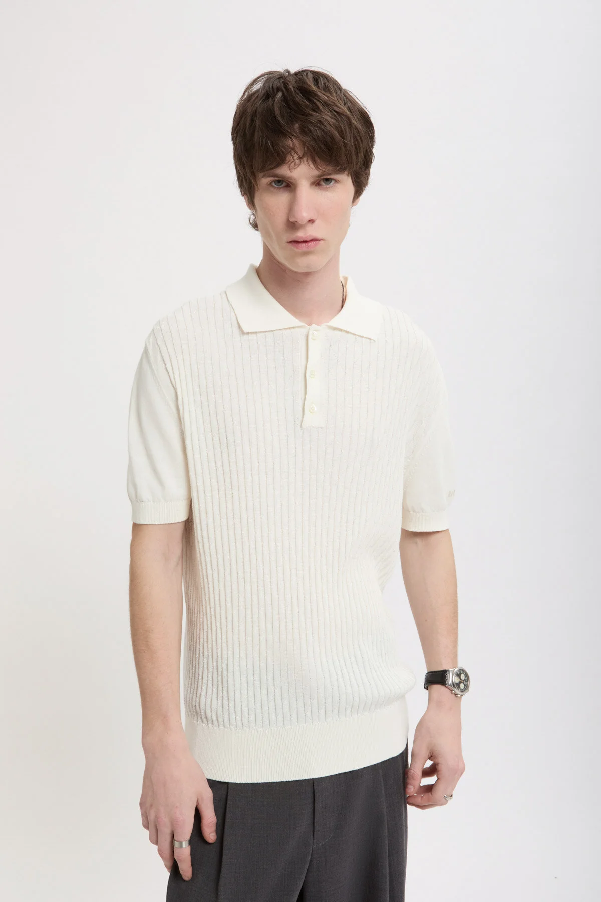 Pattern Stitch SS Polo