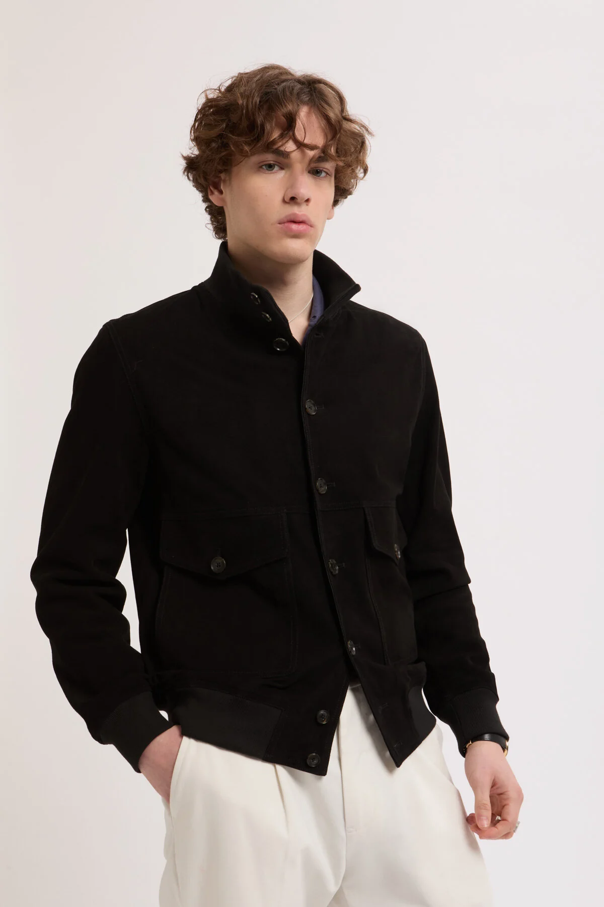 Suede Blouson