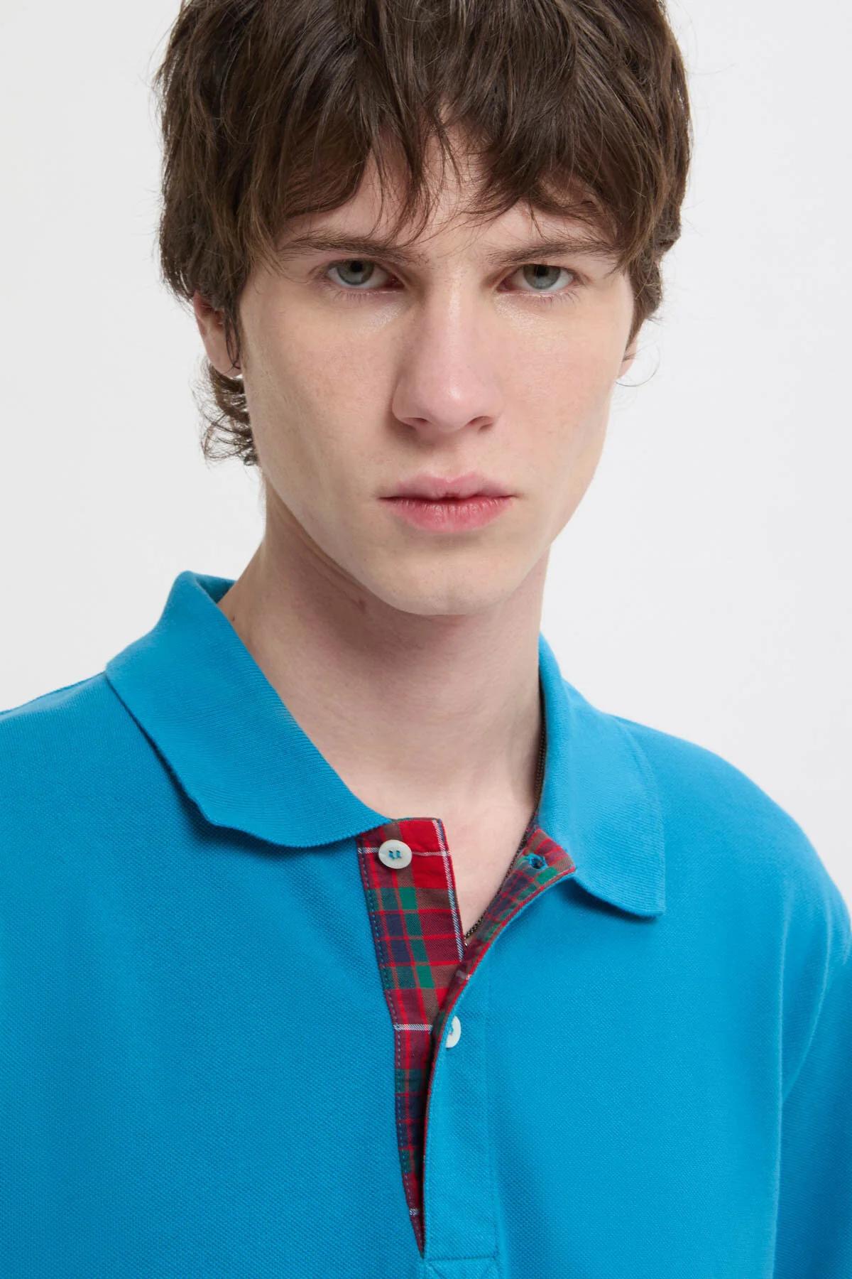 Tartan Placket Polo - Image 4